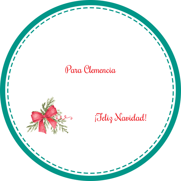 Etiqueta de regalo de Navidad Etiqueta de regalo de Navidad